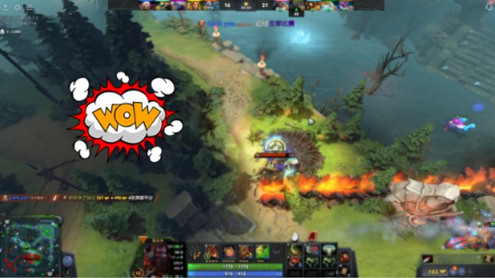 美滋滋DOTA2中单火枪狙击手躺赢，对线单杀三次打穿了卡尔召唤者，后面还是很惨哈哈哈