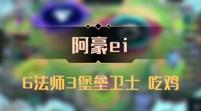 【阿豪ei】6法师3堡垒卫士 吃鸡