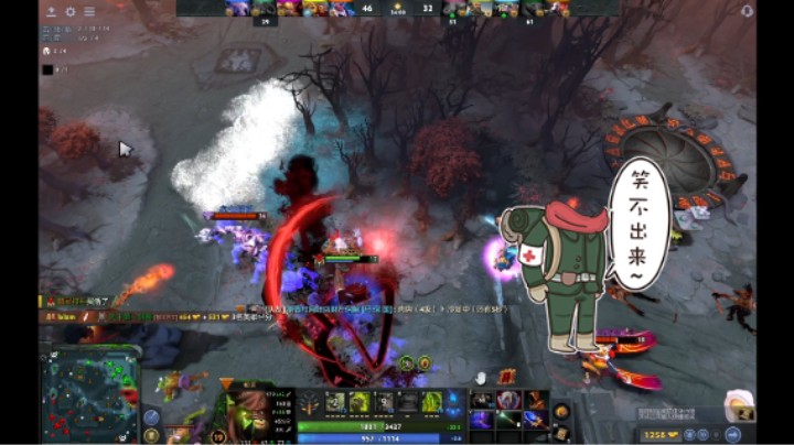 惨兮兮活久见DOTA2三号位屠夫帕吉遇见总要一打五一打六剑圣天涯墨客败北