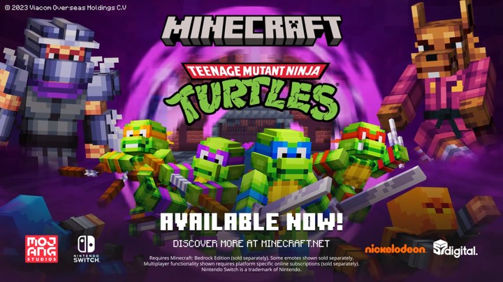 《我的世界》忍者神龟DLC宣传片