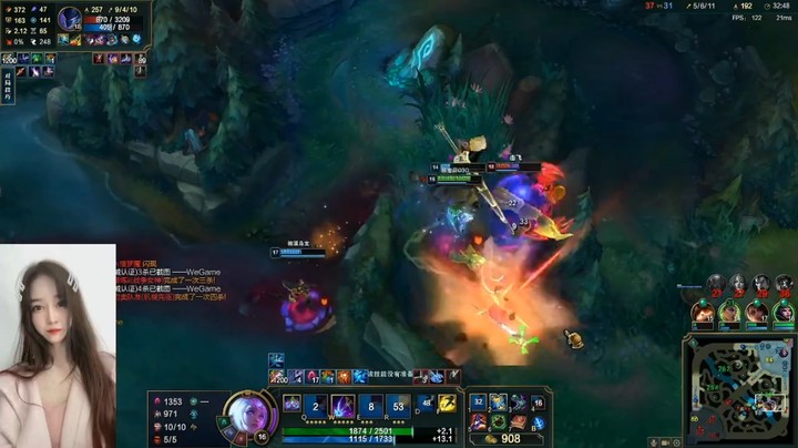 沙漠玫瑰在队友帮助下拿到五杀，秀啊