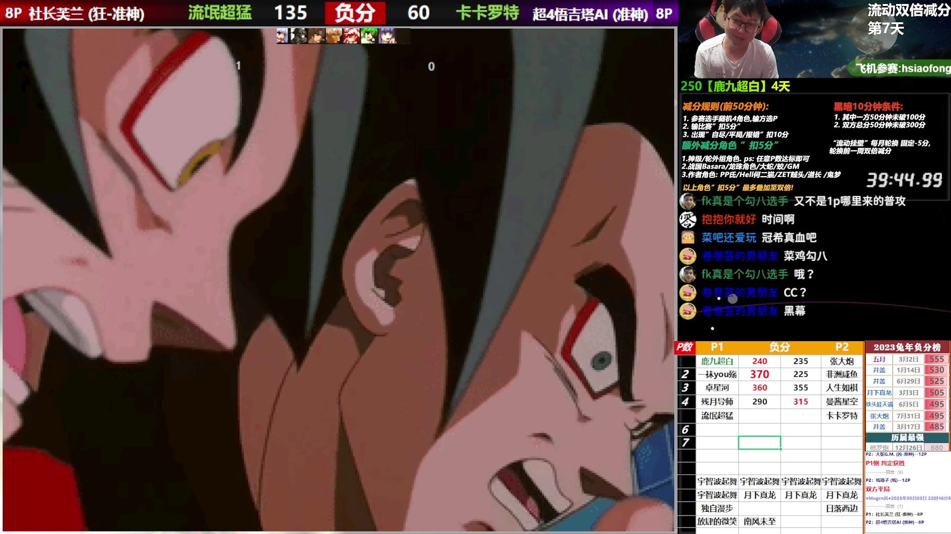 【2023-08-03 22点场】那日的风：【MUGEN】双倍减分