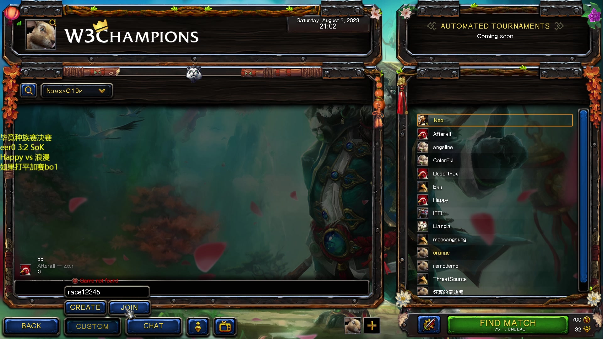 【2023-08-05 20点场】iameer0：【直播】7点直播种族赛