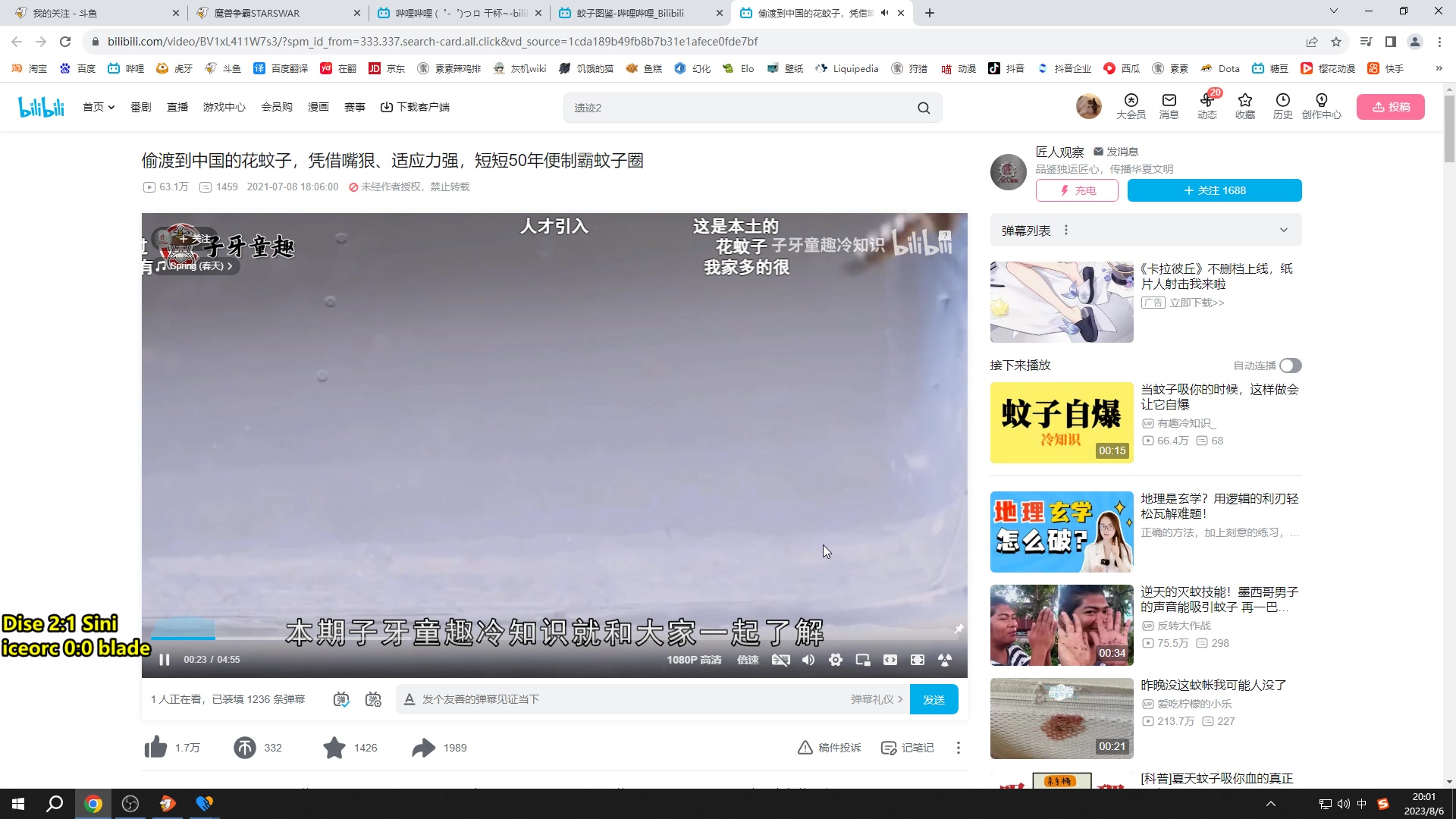 【2023-08-06 19点场】TH000：【二台】Starswar出线战