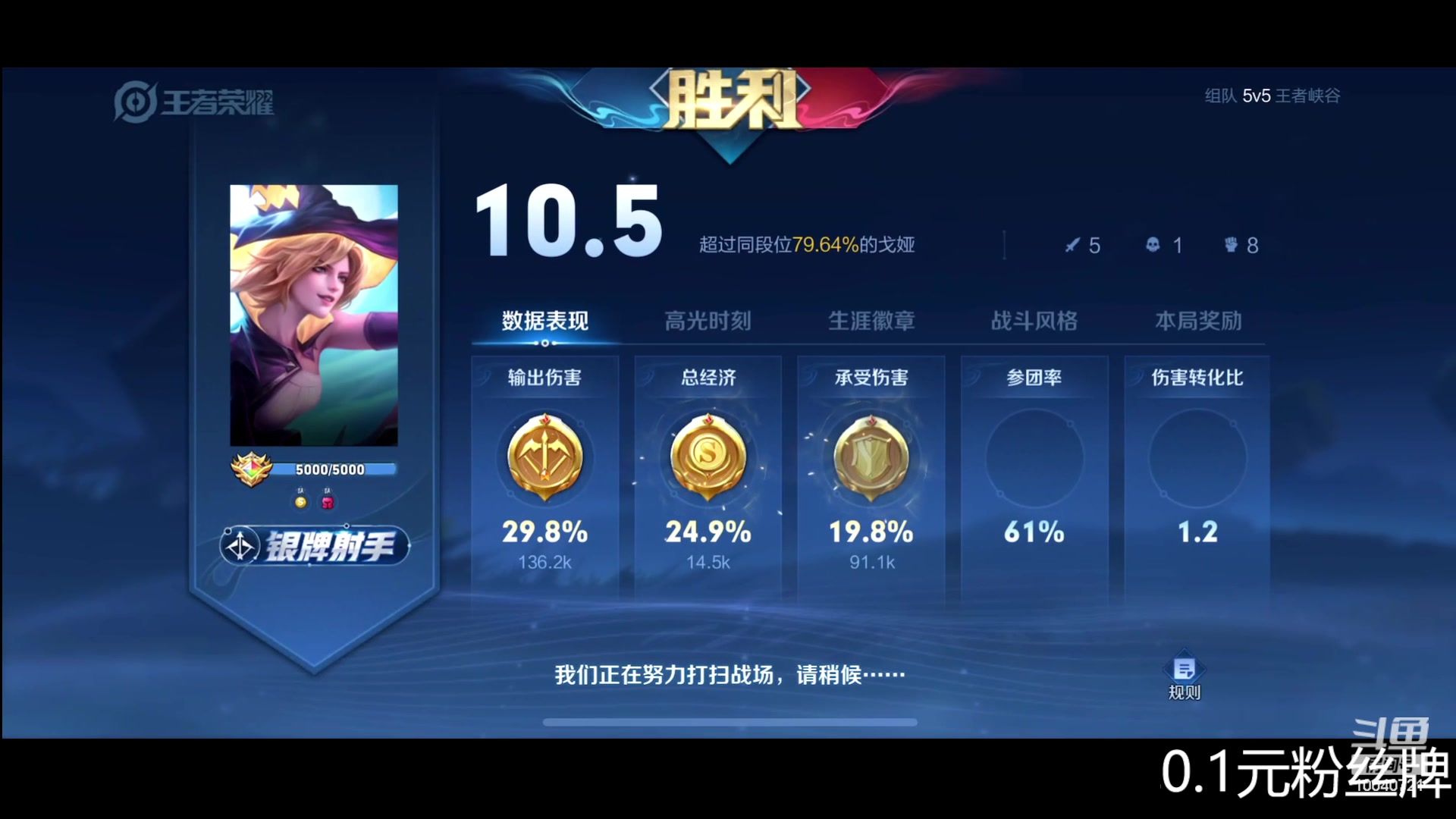 【2023-08-06 21点场】鹿小鸣l：0.1元粉丝牌 双倍
