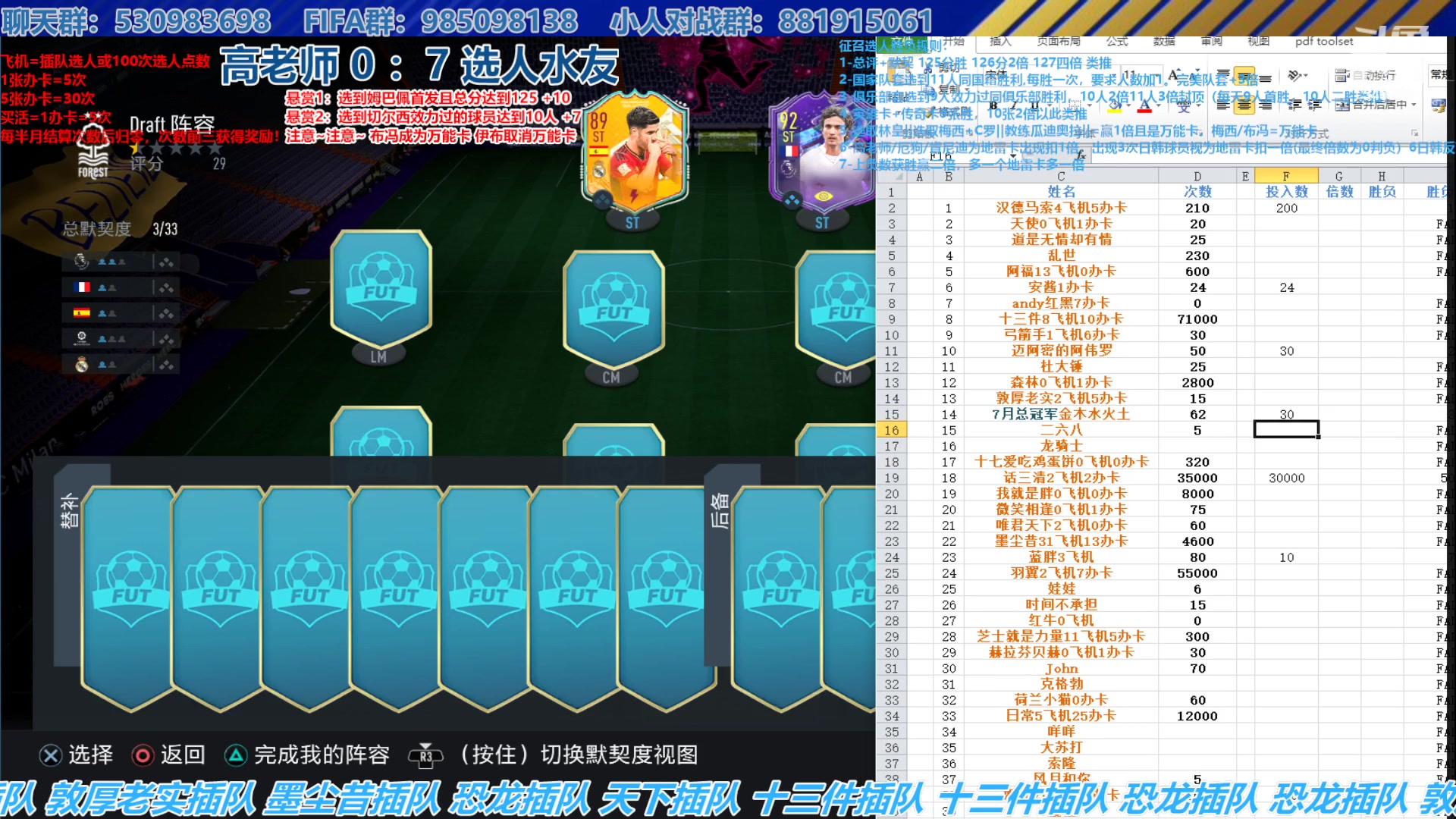 【2023-08-08 16点场】高老师爱足球：FIFA23征召选人，这把一眼125分！