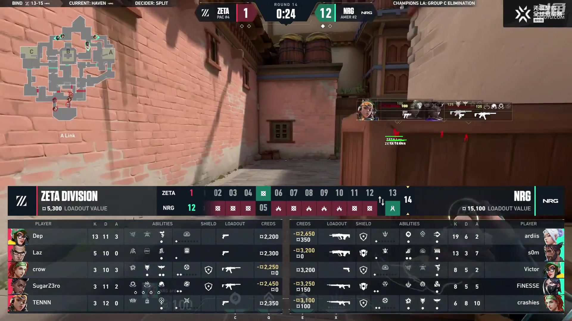 【2023-08-12 08点场】yjjimpaopao：转播冠军赛 ZETA vs NRG