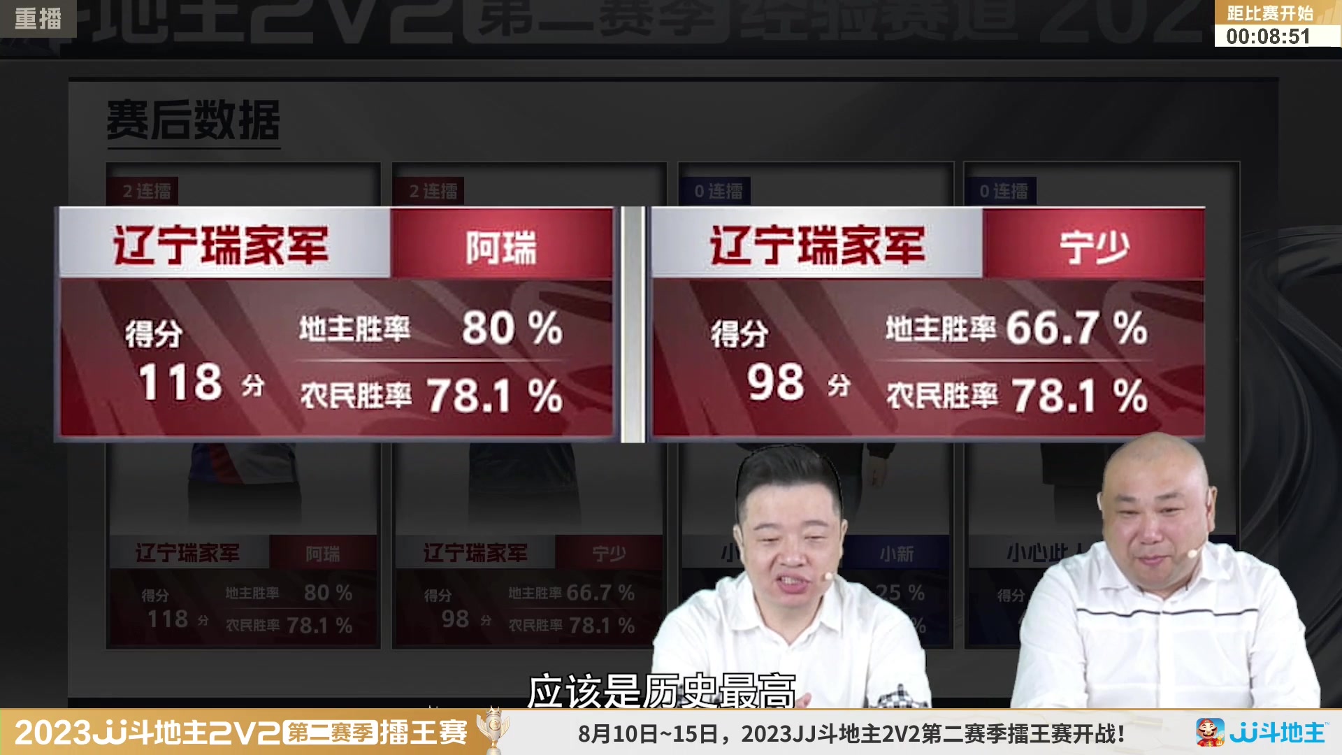 【2023-08-14 04点场】JJ斗地主官方：周三至周四19点，擂王争夺打响