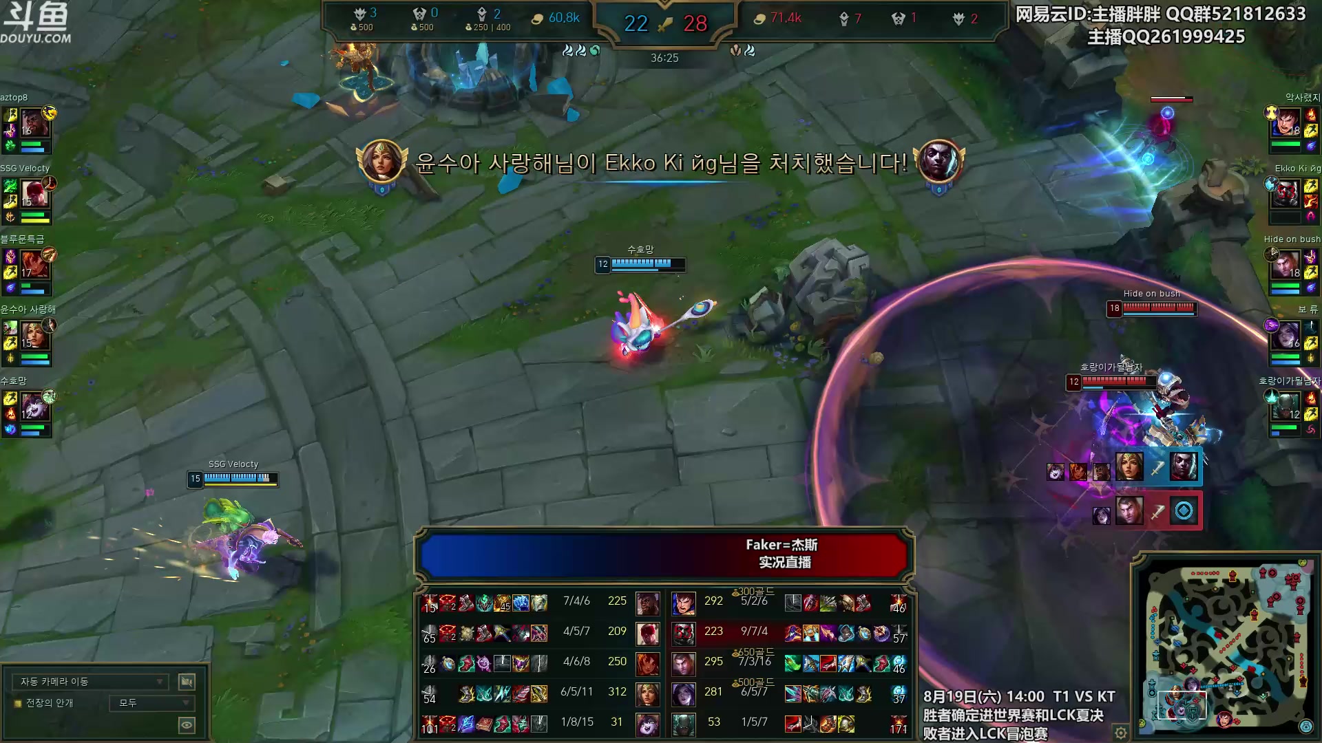 【2023-08-13 23点场】胖胖灬：胖胖OB：Faker 超威 Gen KT