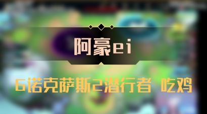 【阿豪ei】6诺克萨斯2潜行者 吃鸡