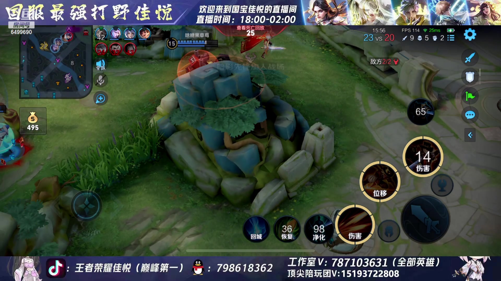 【2023-08-17 02点场】国宝佳悦：巅峰赛冲冲冲 6499690