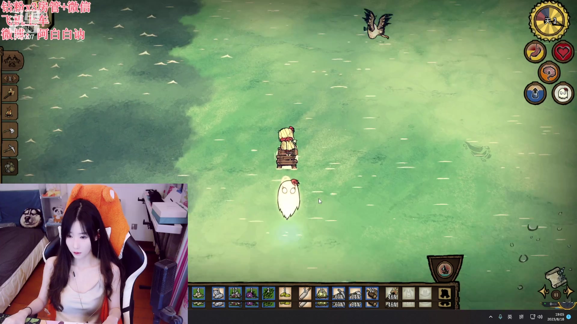 【2023-08-18 18点场】白菇凉：阿白白：来呀游戏啊