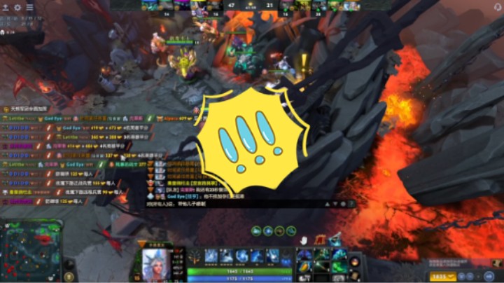 惨兮兮活久见DOTA2五号位冰女水晶室女遇到最渣的玻璃心毒瘤三号位大屁股孽主败北，莫名其妙啊简直，没人说啥自己就一直逼逼赖赖挂机，最后舌战群众1打9了哈哈哈