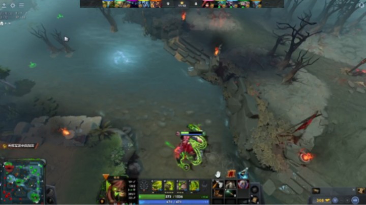 美滋滋dota2中单屠夫帕吉躺赢