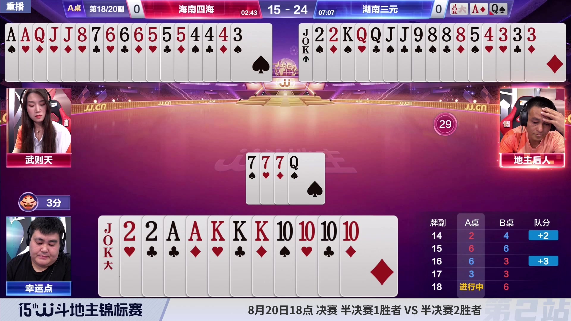 【2023-08-19 09点场】JJ斗地主官方：周五-周日18点，混团决赛开战