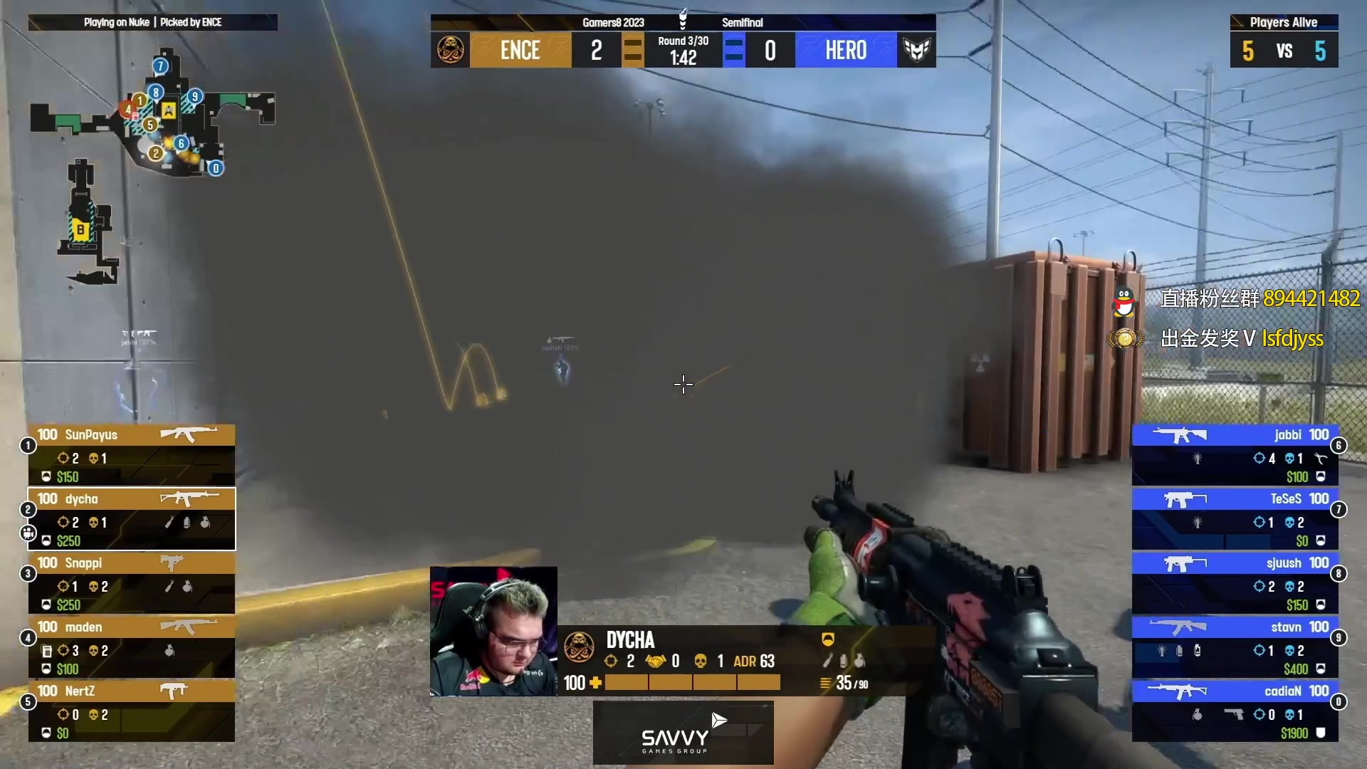 【2023-08-19 22点场】sakula吴润波：22半决赛 heroic vs ence