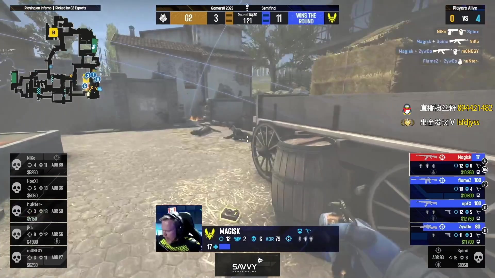 【2023-08-20 02点场】sakula吴润波：22半决赛 heroic vs ence