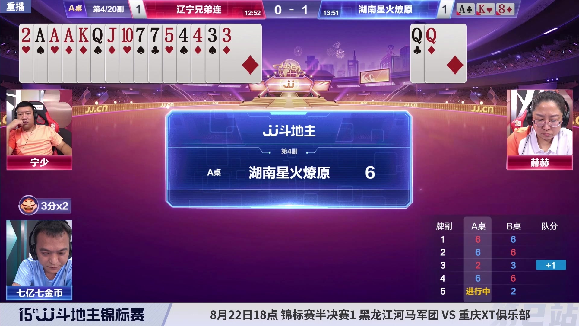 【2023-08-21 14点场】JJ斗地主官方：周二-周四18点，锦标决赛开打