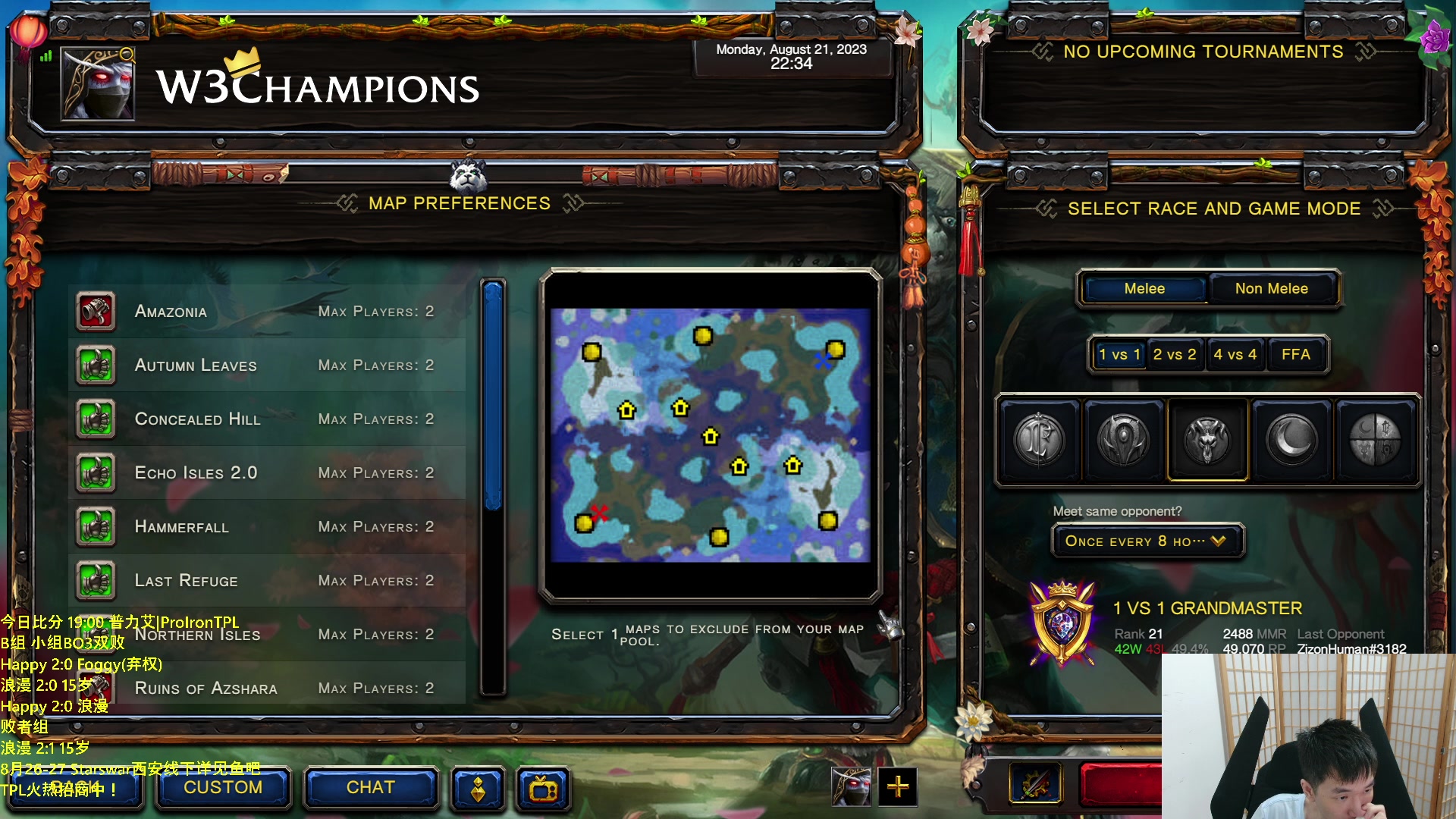 【2023-08-21 22点场】Infi小王：【直播】18:00开播 TPLB组浪漫哈