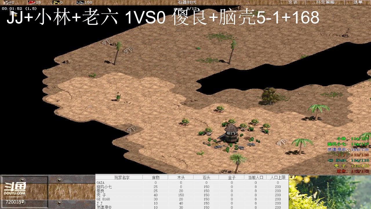 JJ+小林+老六 3VS1 傻良+脑壳5-1+168