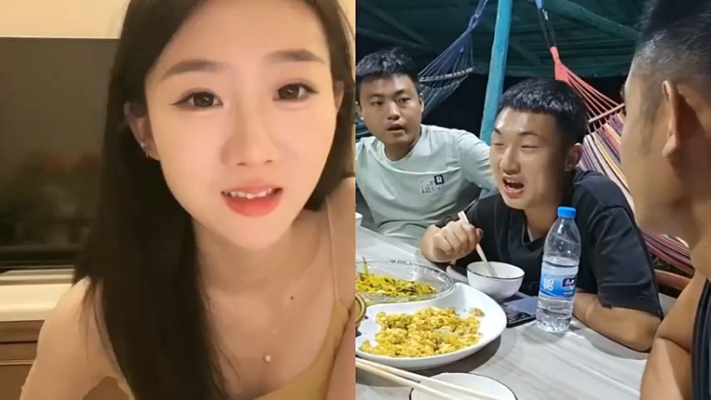 美女百百和小川连麦，两个人聊天搞笑