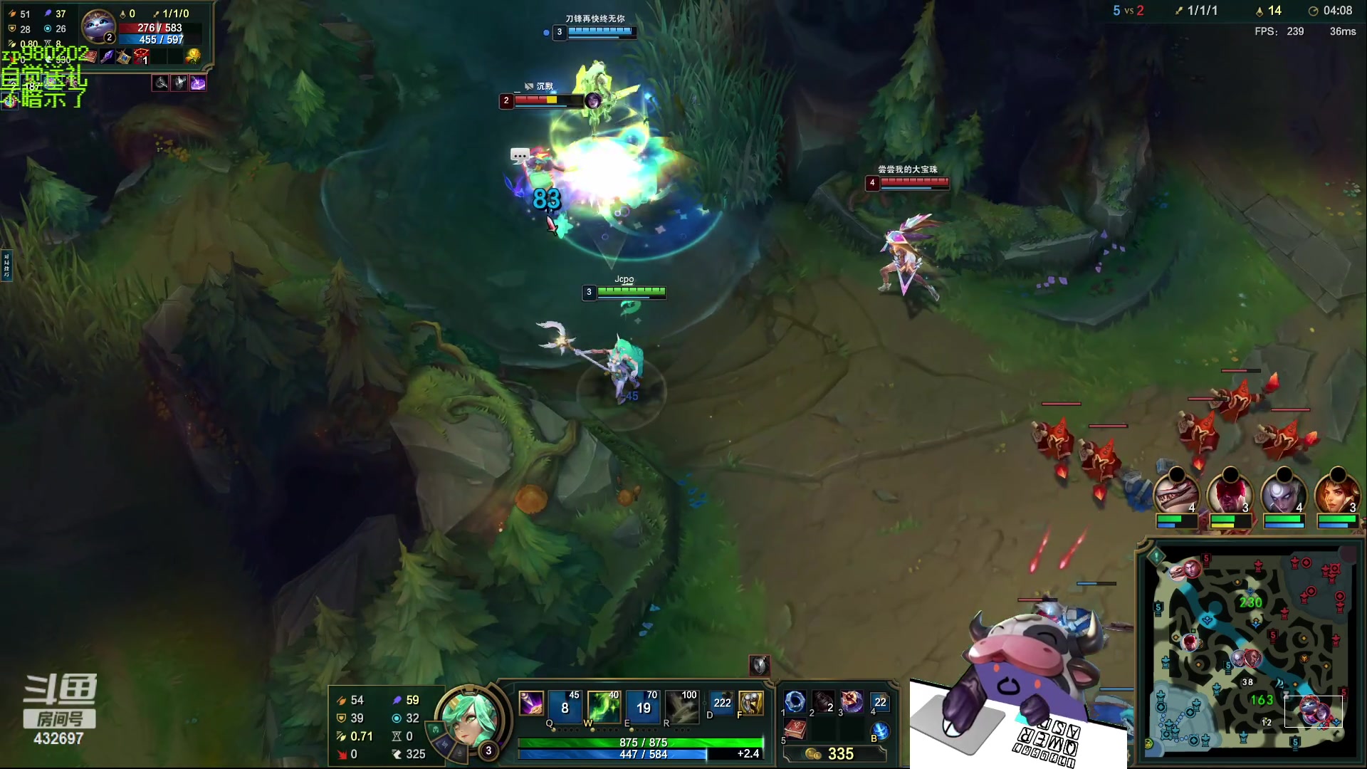 【2023-08-21 02点场】神牛教丶教主：中单牛头 法强1000 wq瞬秒