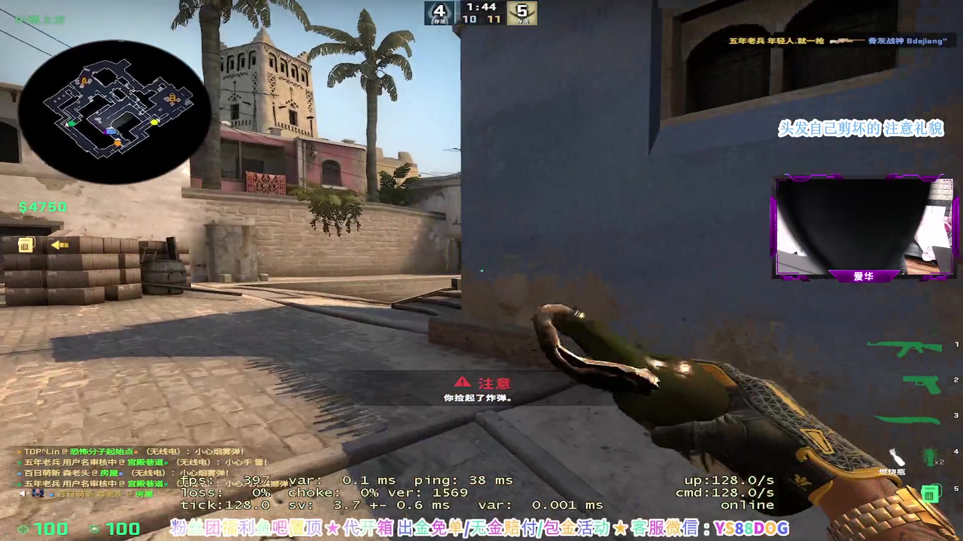 【2023-08-24 11点场】CSGO百岁三：今天华哥晚上来 接着CSVA