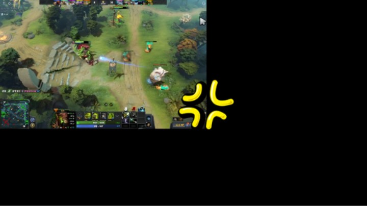 得意洋洋dota2五号位屠夫帕吉辅助又带节奏稳稳的胜利，4号位剧毒术士毒瘤啊点金单机刷完送