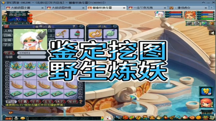 梦幻西游鉴定挖图野生炼妖