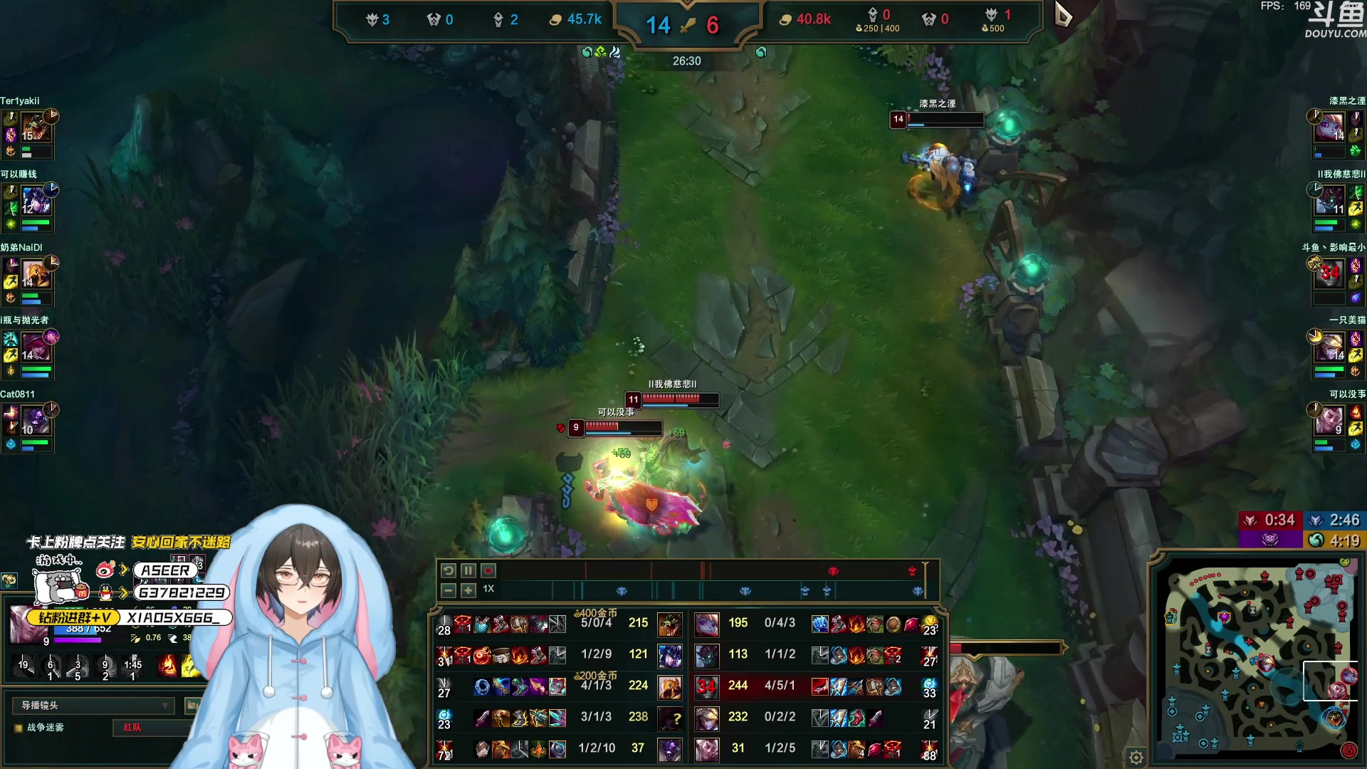 【2023-08-25 23点场】预言家lol：大王生病cos一下教练19389