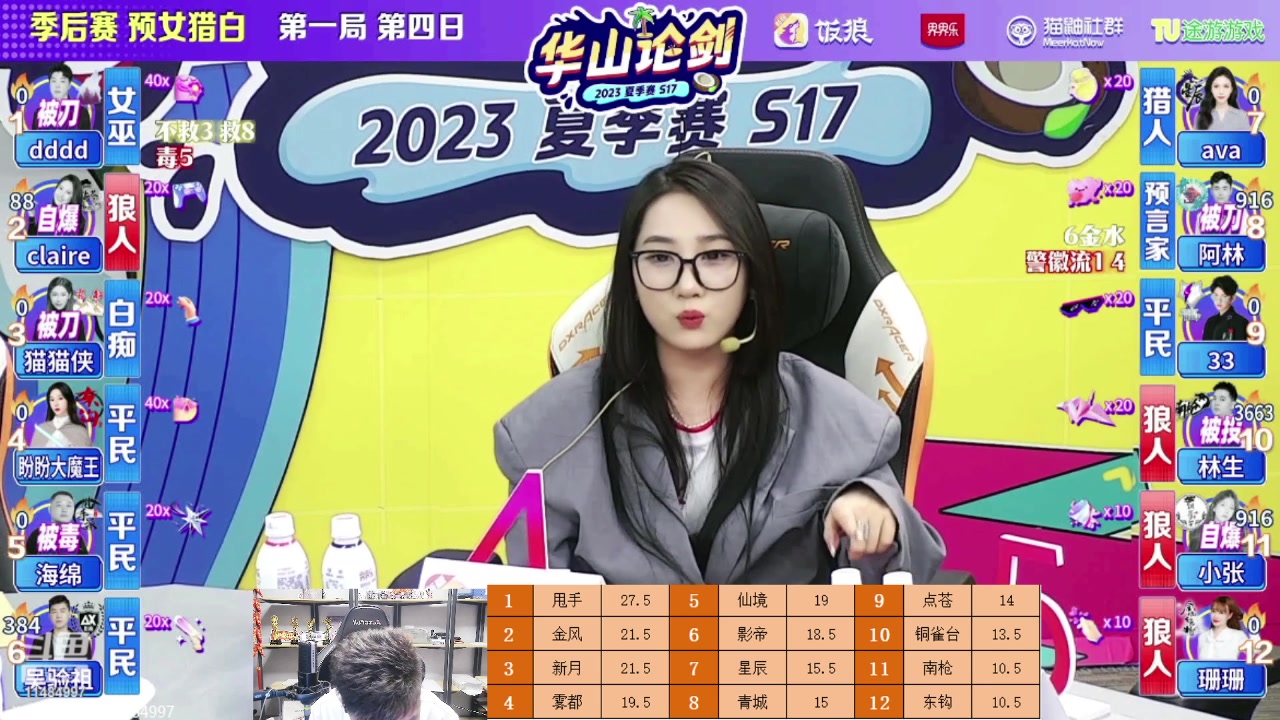 【2023-08-31 20点场】甩手派丨柯南：季后赛第三天#狼人杀官方#