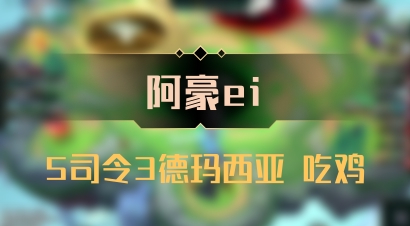 【阿豪ei】5司令3德玛西亚 吃鸡