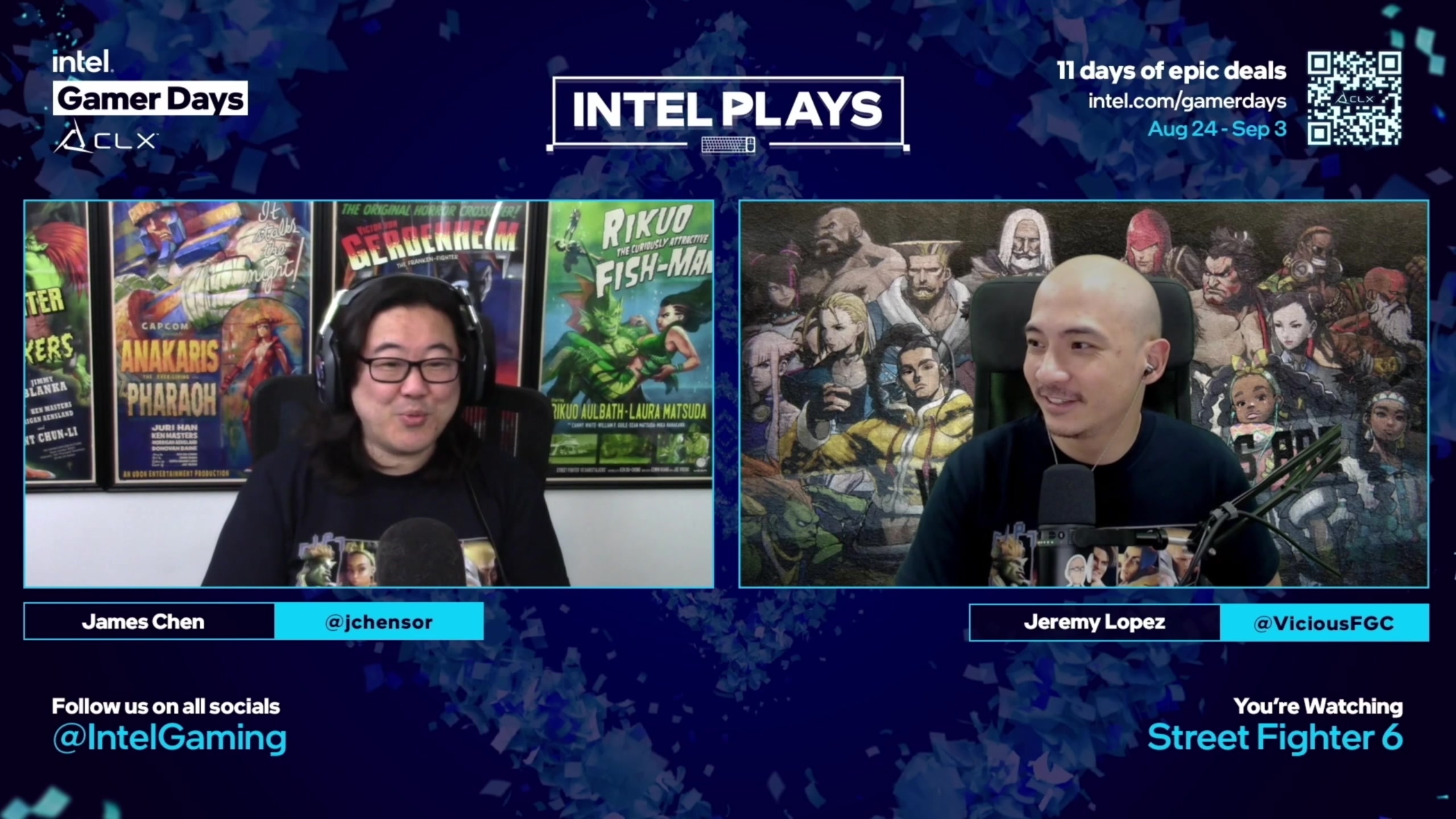 【2023-09-02 06点场】边哥BeenGor：直播：村肉出场！英特尔线上街霸6邀请赛