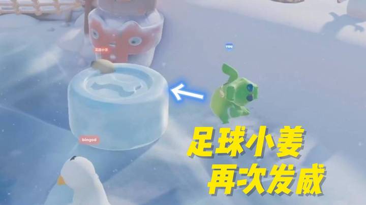 足球小姜再次发威！一脚连人带球全部踢进球门！