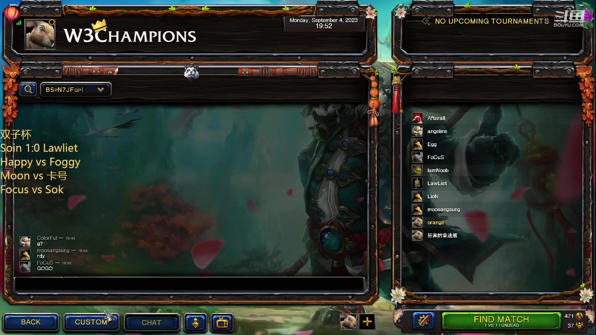 【2023-09-04 19点场】iameer0：【直播】7点直播双子杯