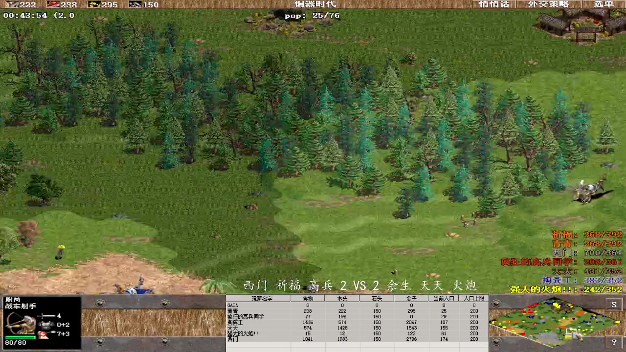 西门 祈福 高兵 2 VS 3 余生 天天 火炮