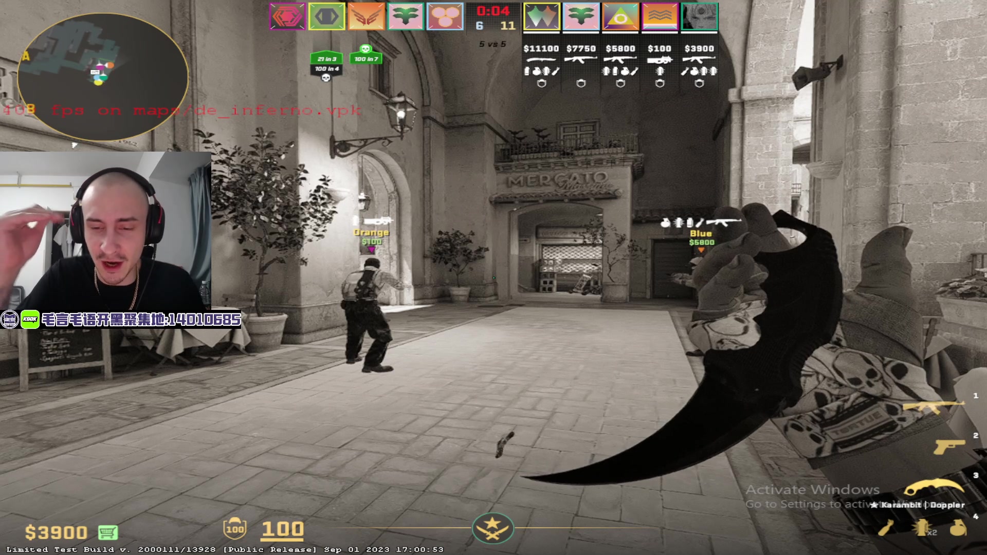 【2023-09-05 18点场】毛子Reckless：CS GO!上分