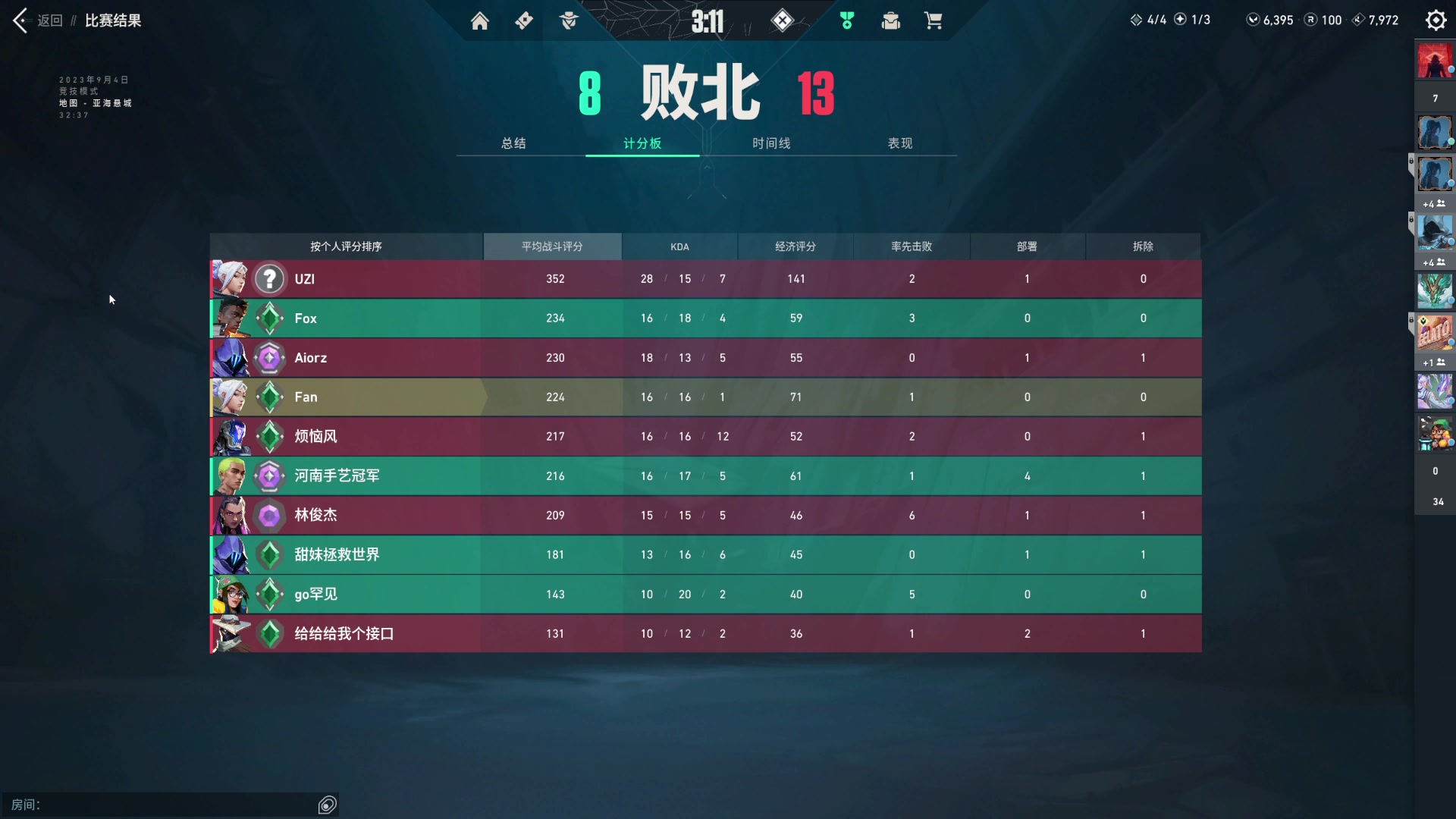 【2023-09-05 00点场】NRK丶反神：记得续一下粉丝牌