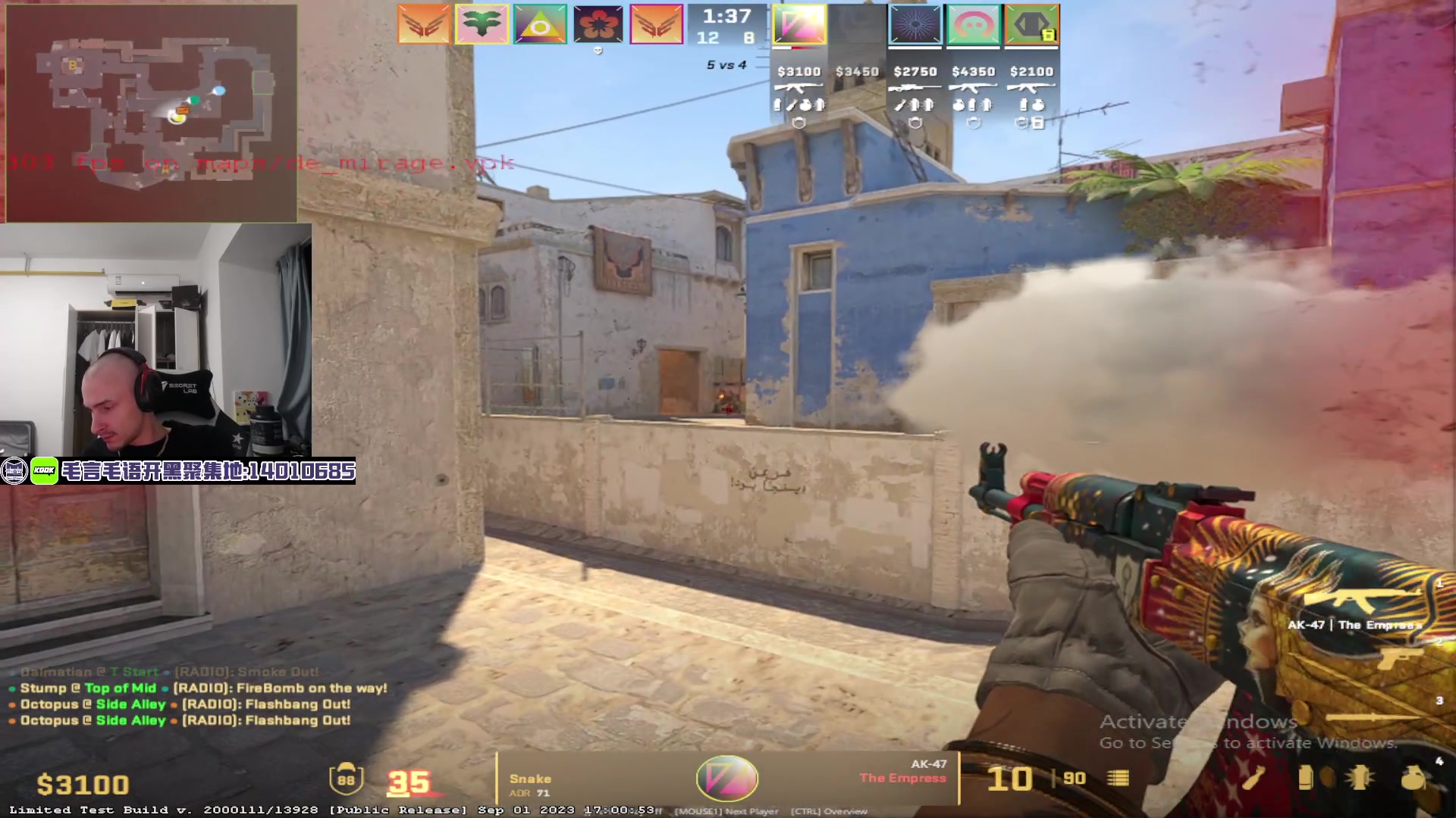 【2023-09-05 20点场】毛子Reckless：CS GO!上分