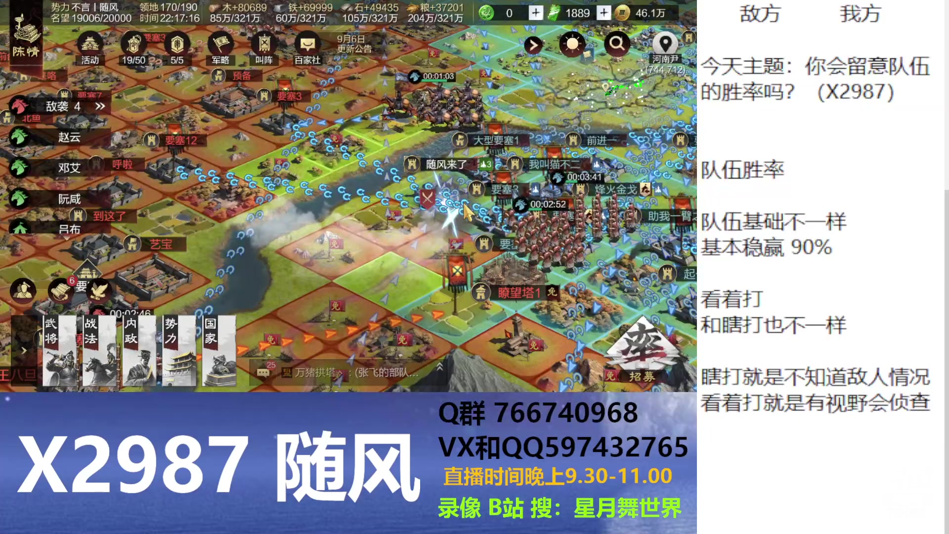 【2023-09-05 21点场】星月舞世界：你会留意队伍的胜率吗？（X2987）