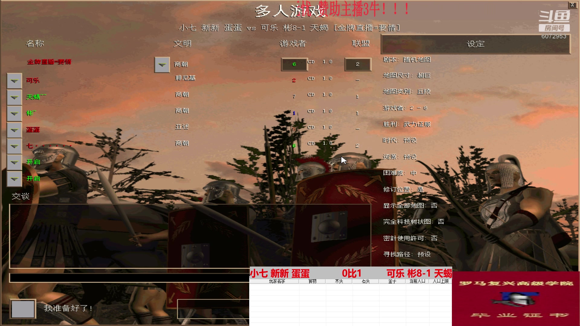 小七 新新 蛋蛋   3比1    可乐 彬8-1 天蝎