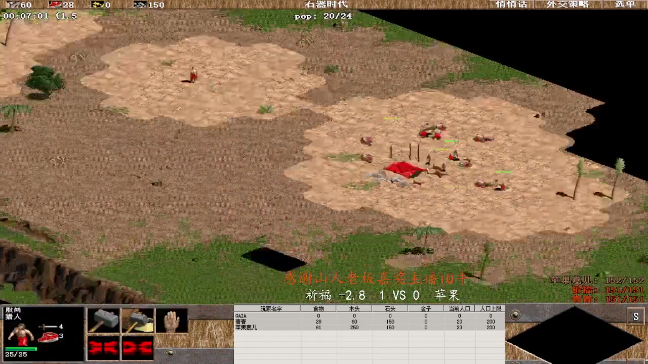 祈福 -2.8  3 VS 1  苹果