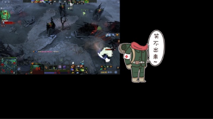 惨兮兮活久见DOTA2中单屠夫帕吉遇见单机35分钟的一号位隐形刺客sa，被对线杀了两次的钢背兽翻盘虐泉败北
