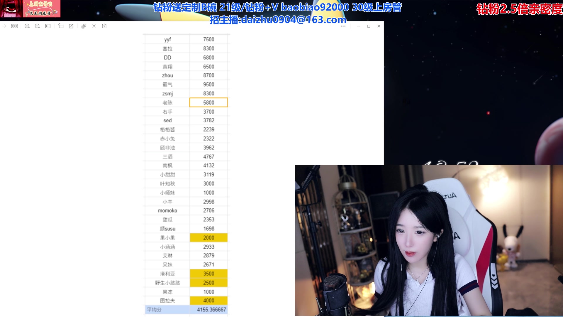 【2023-09-14 18点场】呆妹儿小霸王：【钻粉2.5倍】今晚4mango回归