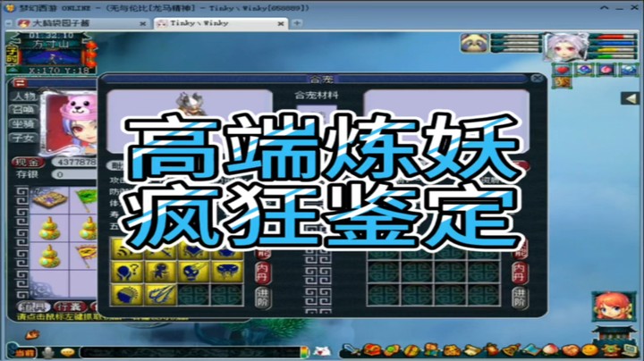 梦幻西游高端炼妖疯狂鉴定