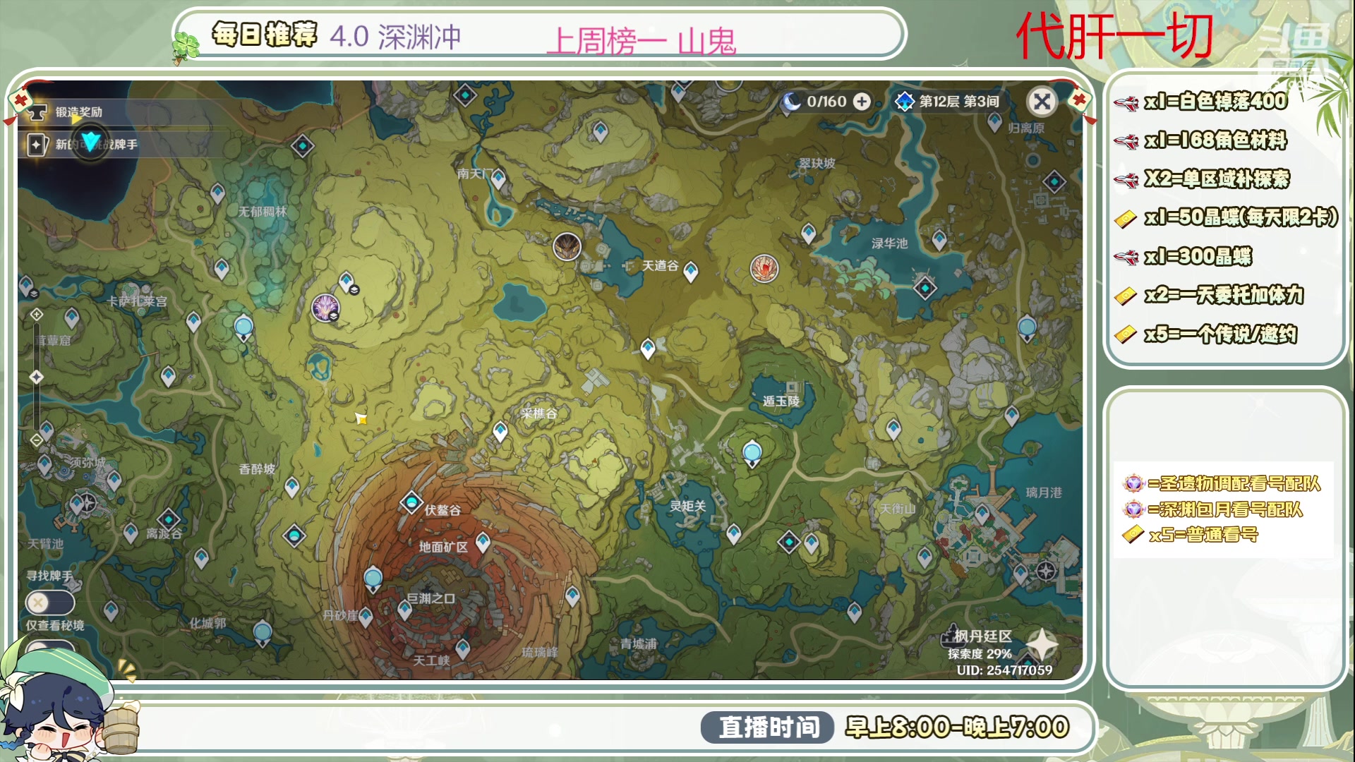 【2023-09-19 10点场】请叫我总攻大人丶：4.0深渊/探图不排队冲鸭