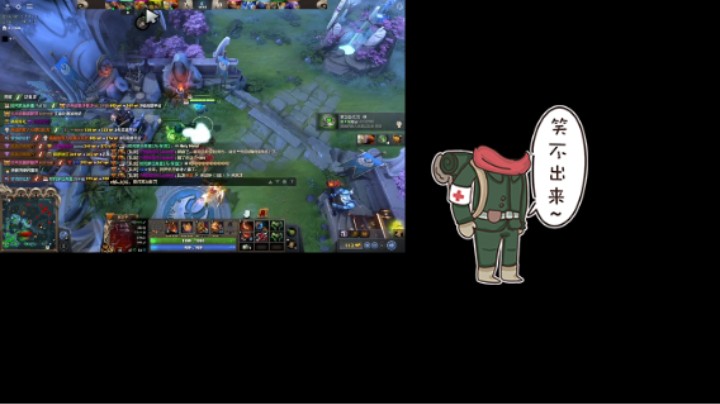 惨兮兮活久见DOTA2中单火枪狙击手被蓝胖食人魔魔法师滚雪球打爆了，队友赏金猎人毫无作用只会唧唧歪歪无能狂怒带头送唉