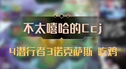 【不太嘻哈的Ccj】4潜行者3诺克萨斯 吃鸡