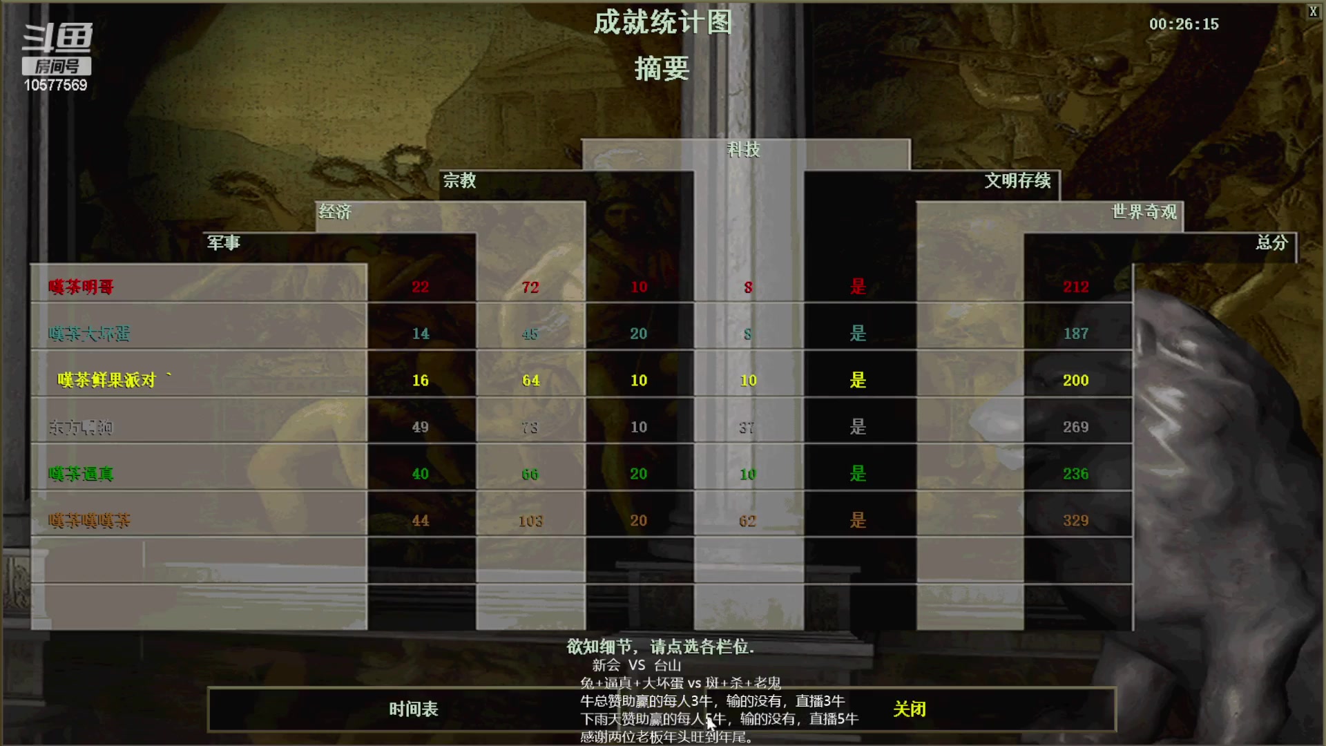 【2023-09-23 20点场】明哥289：明哥289的直播间，嘆茶频道