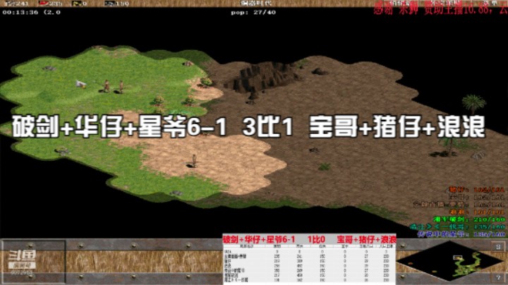 破剑 华仔 星爷6-1  3比1  宝哥 猪仔 浪浪